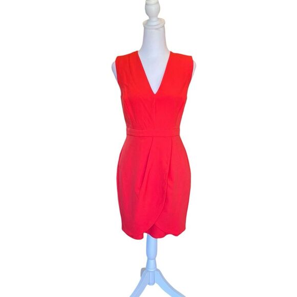 BCBGMaxAzria Sleeveless Red Mini Dress Womens Size 4 NWT - Picture 1 of 13